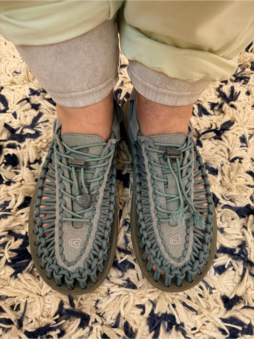 KEEN UNEEL WOMEN'S SANDALS 1018685 OUTDOOR SHOES CONCH CORD BLUE sz 8